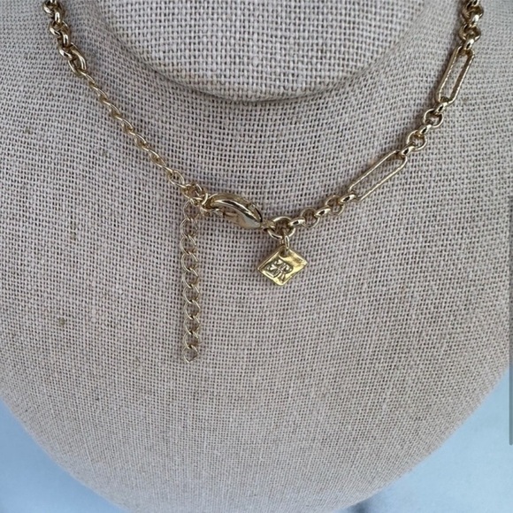 Banana Republic Long Gold Chain Faux Coral Necklace - Picture 3 of 4